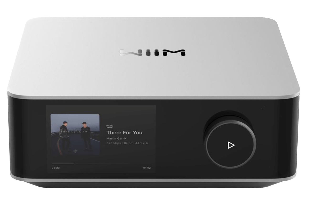 WiiM Amp Ultra Wireless Audio Streaming Amplifier in Silver
