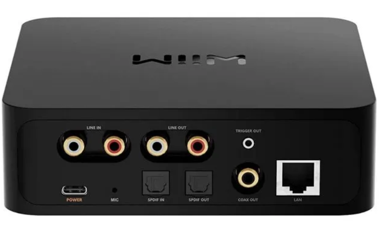 WiiM Pro Plus Wireless Audio Streamer Airplay 2 & Chromecast.  Rear image