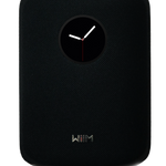 WiiM Sound Smart Speaker in Black with clock display